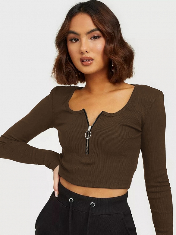 Zweireihige zerrissene Stretch-Damenhose HS935