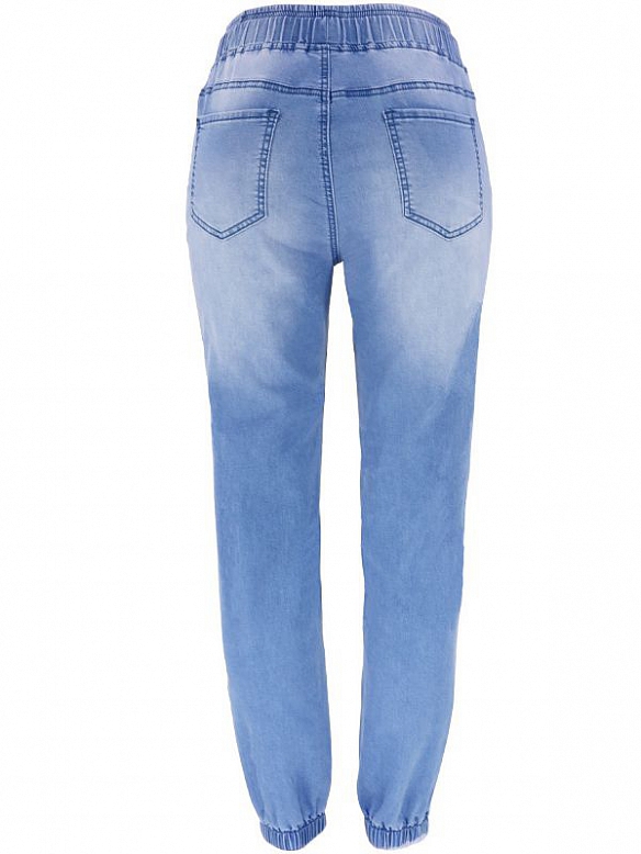 Luftige und schlanke, gewaschene Pendlerhose HS786