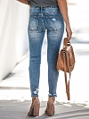 Damen-Denim-Hose mit zerrissenen Löchern HS961