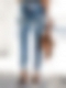 Damen-Denim-Hose mit zerrissenen Löchern HS961