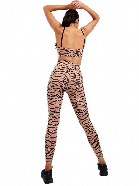 Tiger drucken Yoga tragen Schönheit zurück Set Fitness ST279