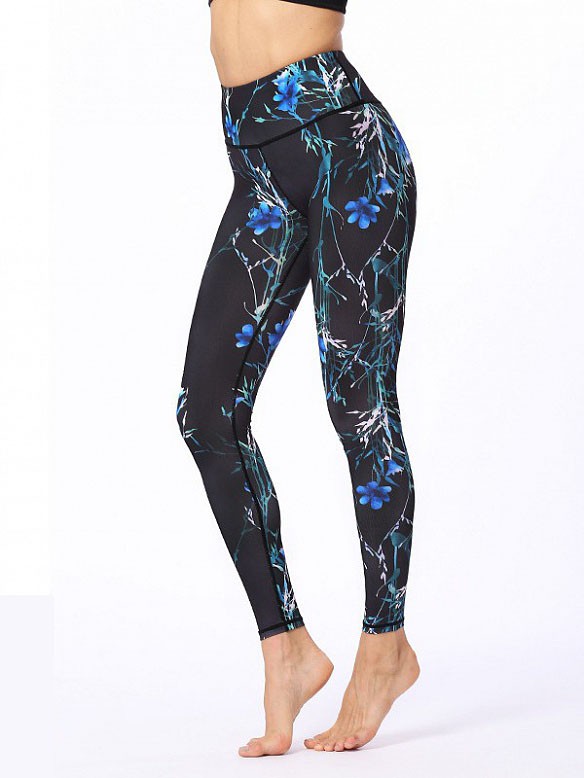 Damen Sport Leggins Höhe Taille Yogahose HS036