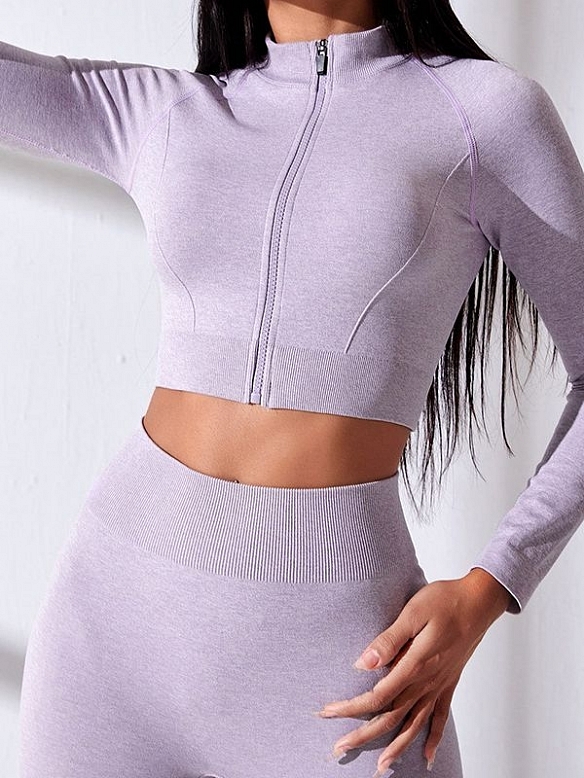 Nahtlose Sportbekleidung Top Yoga Anzug Set ST311