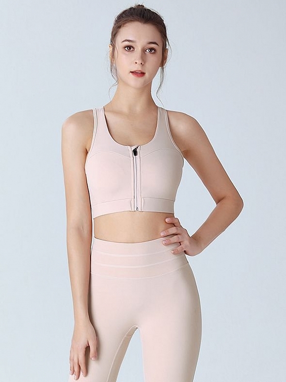 Schockabsorbierende Fitness-Tank-Top mit Brust-Pads Frauen äußere Kreuz Grenze Schönheit zurück Yoga-BH ST273