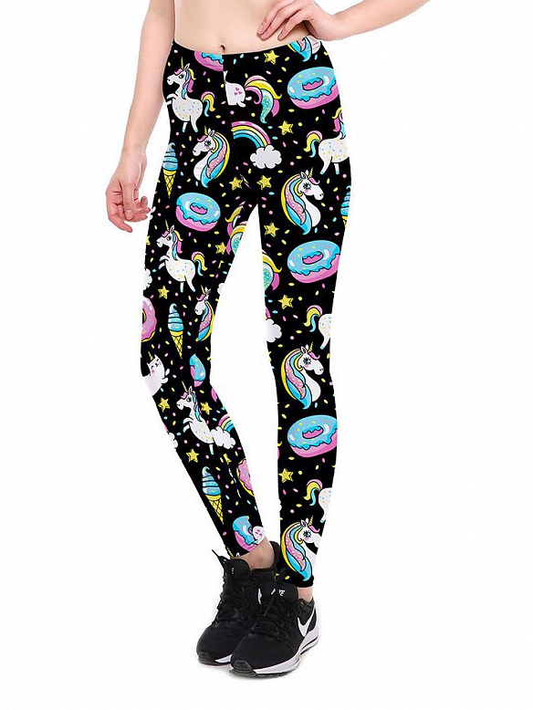 Schwimmring Diva Print Persönlichkeit Atmungsaktive Yogahose HS696