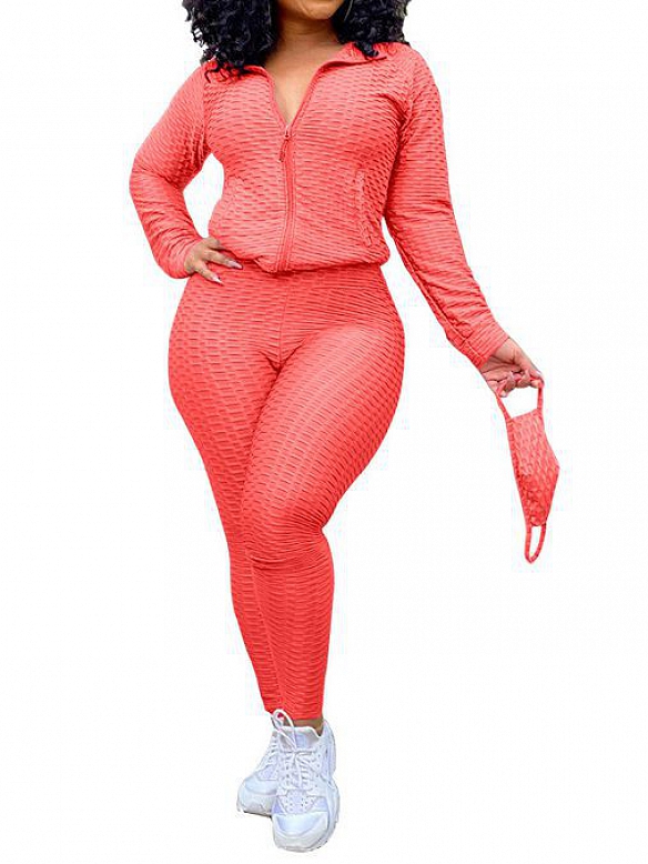 Damen 3er-Set Activewear Set mit Mundschutz  ST155