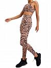 Tiger drucken Yoga tragen Schönheit zurück Set Fitness ST279