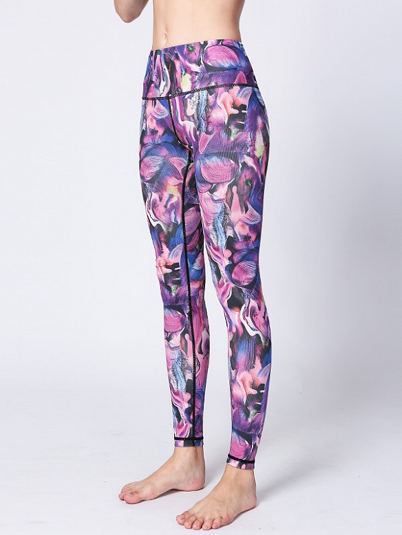 Gemusterte Leggings Fitnesshose HS101