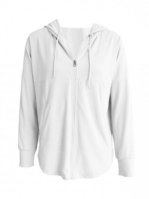 Damen Sport Kapuzenshirt mit Reißverschluss FT210