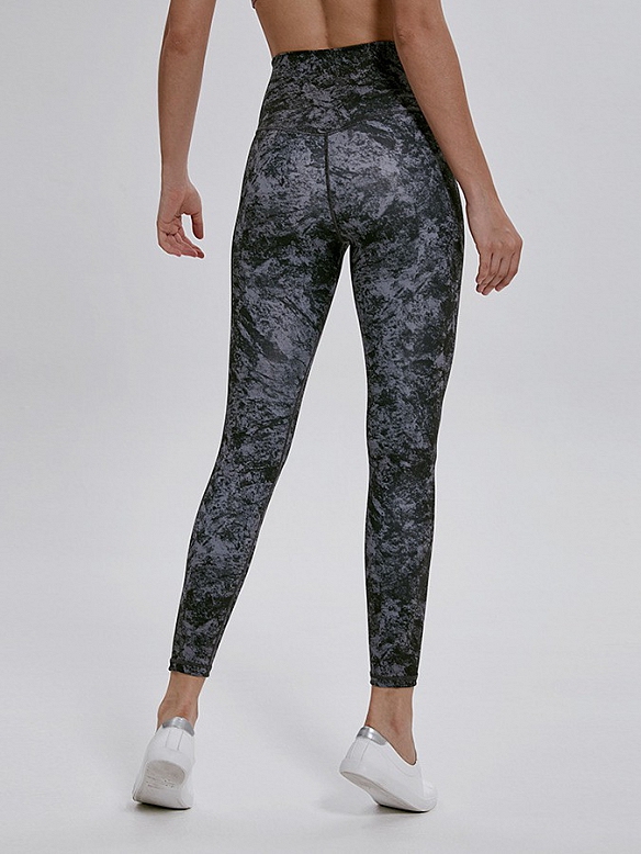 Gemusterte Yogahose Atmungsaktive Leggings HS176