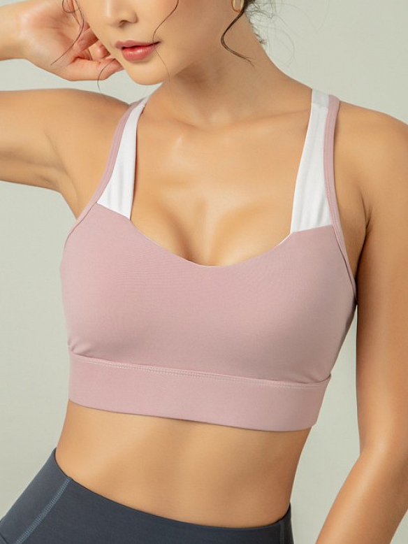 Damen Sport Bustier mit Gepolstert FT108