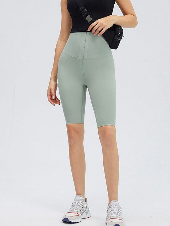 Damen 1/2, Shorts Leggings mit Haken-Reihen HS501