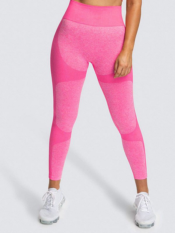 Nahtlose gestrickt Yoga tragen Formung Übung kurze Ärmel Hüfte Heber enge Hose schnell trocken Fitness Kleidung Set   HS680