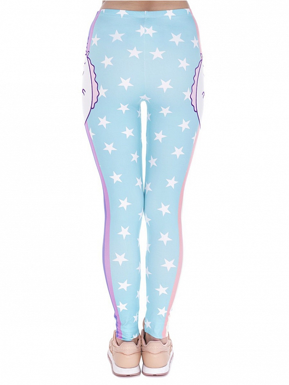 Damen Gemusterte Leggings Sporthose HS287