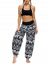Damen Gemusterte Haremshose Yogahose für Sommer HS509