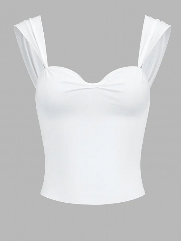 Schmal geschnittenes Neckholder-Top PF025