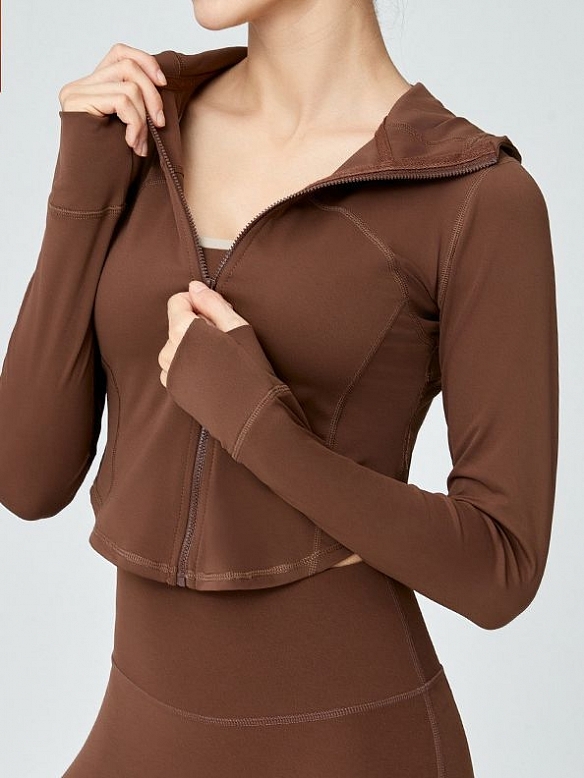 Trainingsjacke mit Kapuze und Reißverschluss PF018