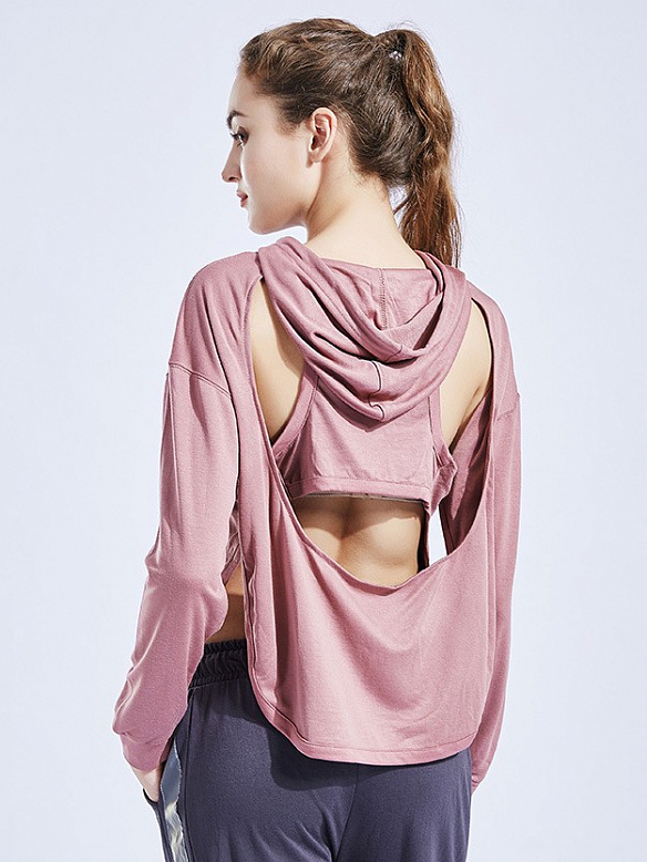 Damen Sporttop mit langen Ärmeln Sport T-shirt FT063