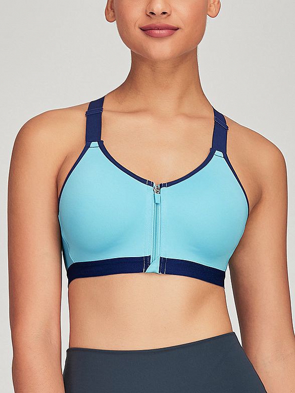 Damen Sport BH Stark Halt mit Reißverschluss FT217