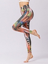 Gemusterte Yogahose Atmungsaktive Leggings HS047