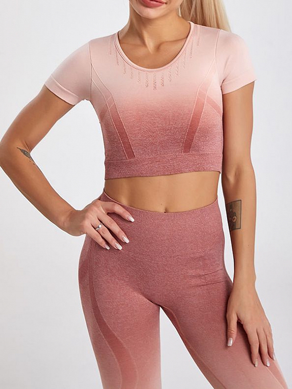 Schönheit zurück hohe Taille Hip Lift gedruckt Yoga-Kleidung für Frauen   ST238