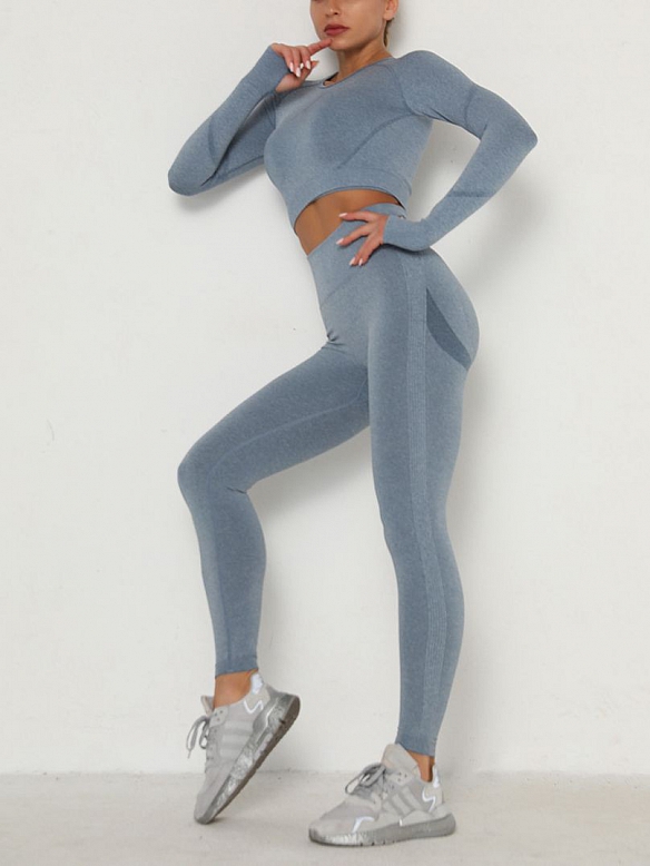 Damen Push Up Trainingsanzug Sportanzug Set ST140