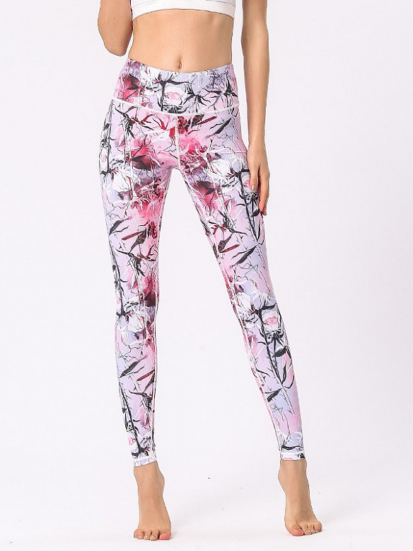 Damen Atmungsaktive Leggings mit Taschen HS118