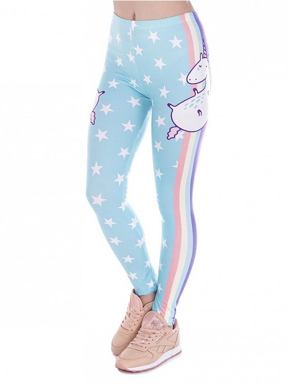 Damen Gemusterte Leggings Sporthose HS287