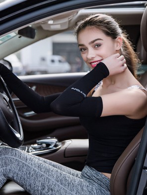 Sport Armlinge Gartenarbeit Ärmel UV-Schutz Kühler Band AS002