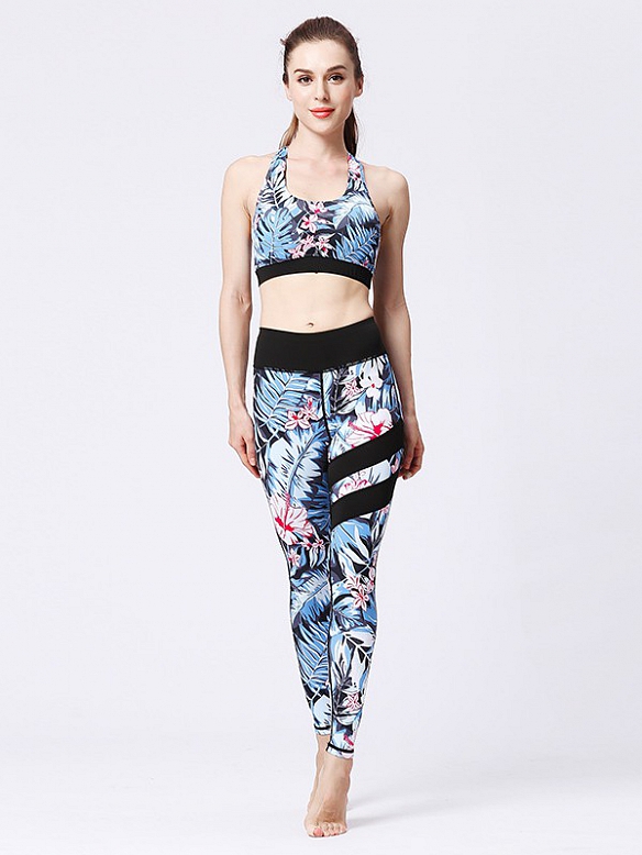 Gemustertes Yoga-Set ST020