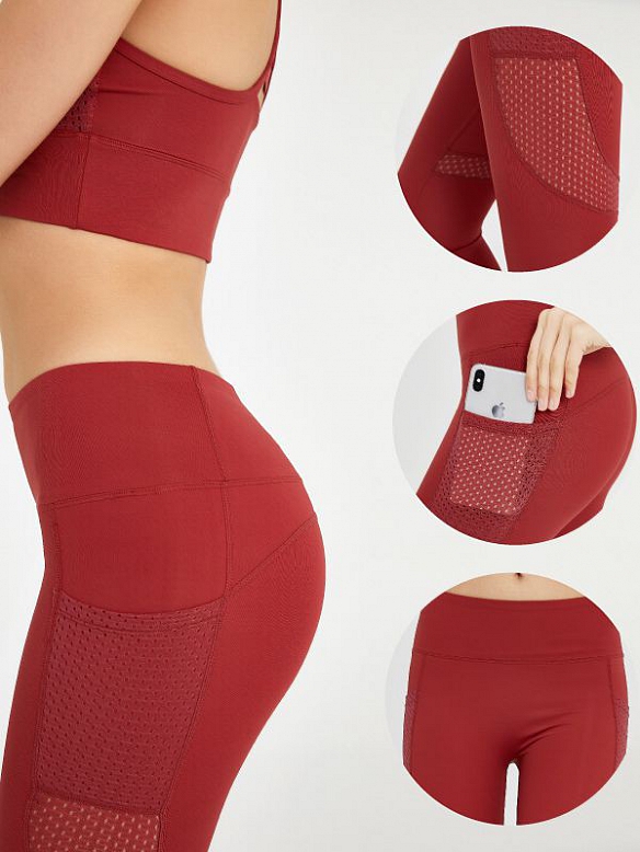 Damen Yogahose Atmungsaktive Leggings HS336