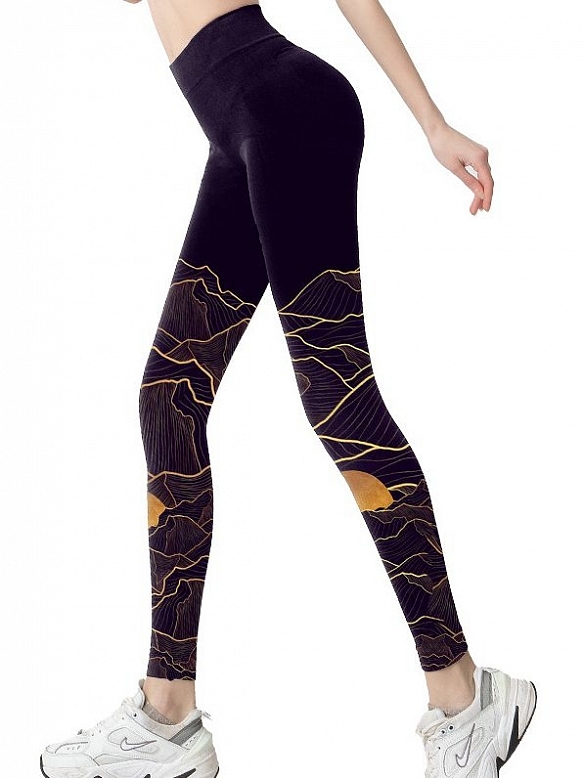 Hohe Stretch-Lycra gedruckt nackt Turnhalle tragen HS837