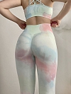 Damen Tie-Dye lange Leggings Sporthose HS417