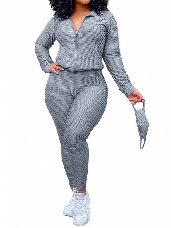 Damen 3er-Set Activewear Set mit Mundschutz  ST155