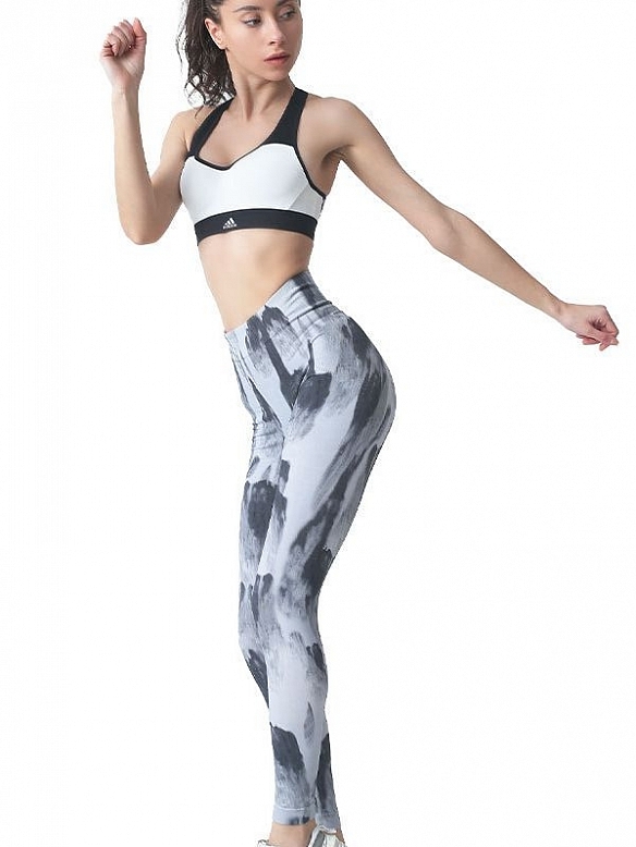 Hochtaillierte, zelluläre, nicht abfärbende Fitness-Leggings HS923