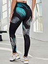 Neue Yoga-Hose für Frauen Digitaldruck eng anliegende hohe Taille Ausbildung hohe Stretch Sport und Fitness Böden HS673