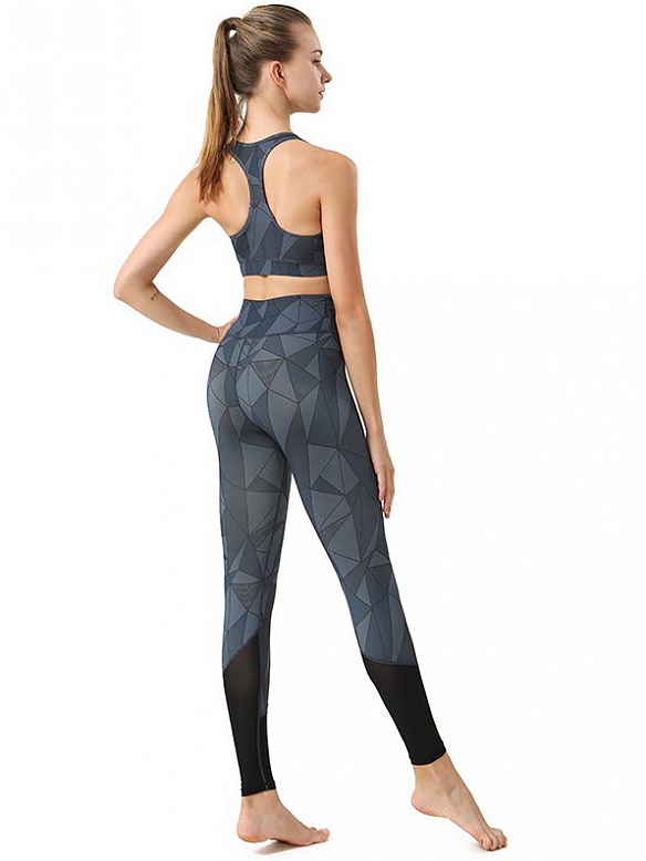 Hohe Taille Hüfte heben Übung Leggings Übung Tank Top Gym Wear ST261
