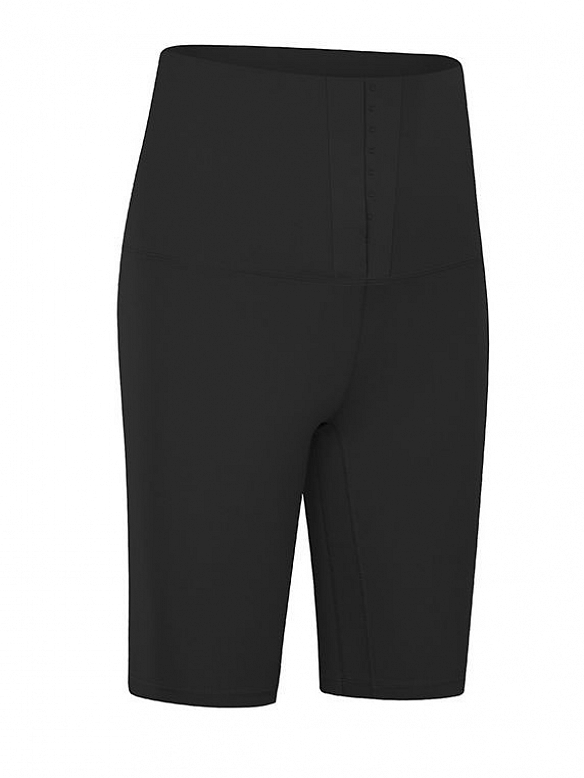 Damen 1/2, Shorts Leggings mit Haken-Reihen HS501