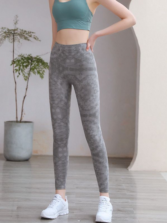 Tie-Dye-Druck ohne Farbverlauf High-End-Persönlichkeit Yogahosen können es sich nicht leisten, ein Fan von farbenfrohen, eng anliegenden Jogginghosen zu sein, die sich nackt anfühlen HS682