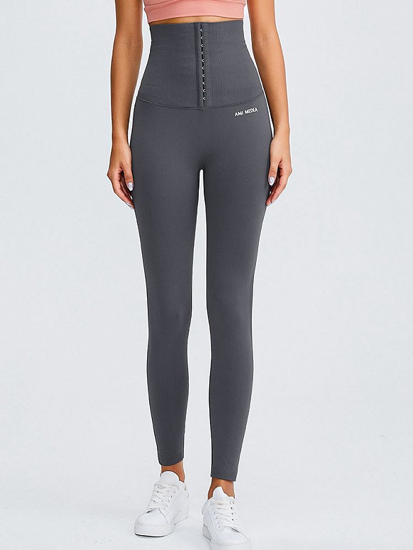 ⭐Qualitätverbesserung⭐Damen Leggings Sporthose mit Haken-Reihen HS402