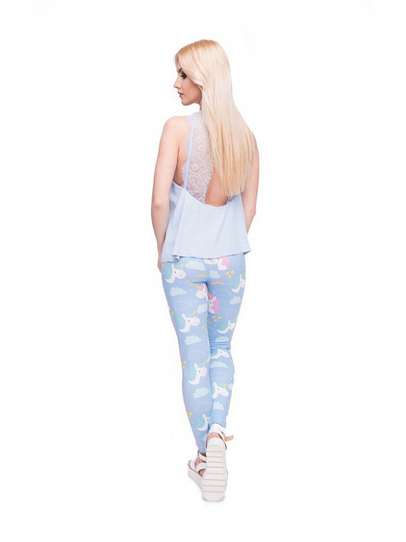 Damen Gemusterte Leggings Sporthose HS289