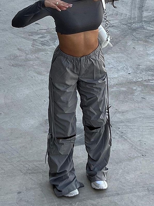 Modische lässige Hose mit weitem Bein HS852