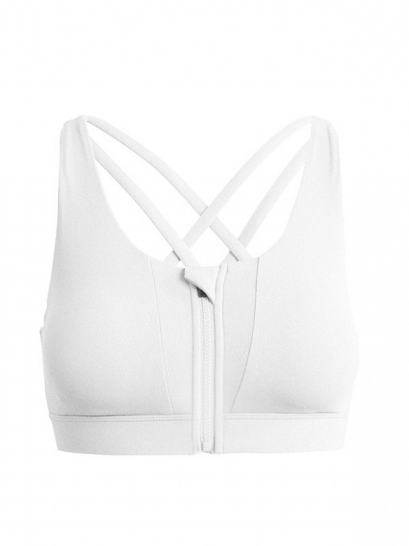 Damen Sport BH mit Reißverschluss Yoga Top FT115