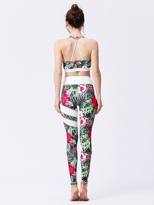 Gemustertes Yoga-Set ST018