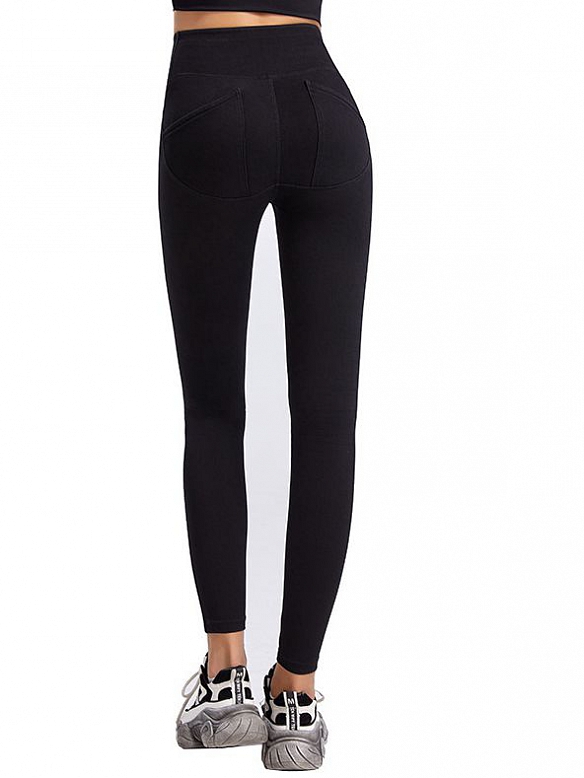 Rauchgraue Jeans mit hoher Taille HS729