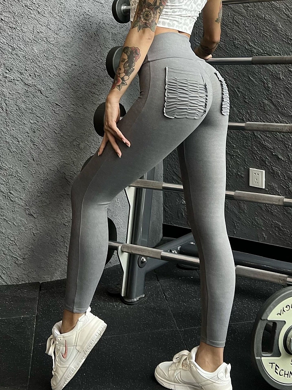 Pfirsich Hohe Taille Sexy Atmungsaktiv Nackt HS806