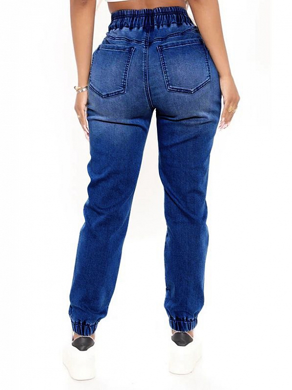 Luftige und schlanke, gewaschene Pendlerhose HS786