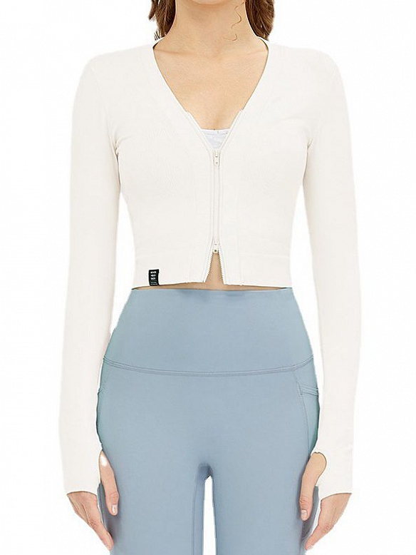 Fitness-Yogakleidung mit Reißverschluss für Frauen FT262