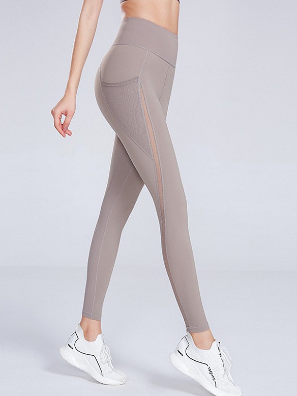 Damen Leggings Yogahose mit Mesh HS291