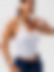 Hängender Hals Sportunterwäsche für Frauen mit Brustpolster zurück Yoga-Tank-Top FT252